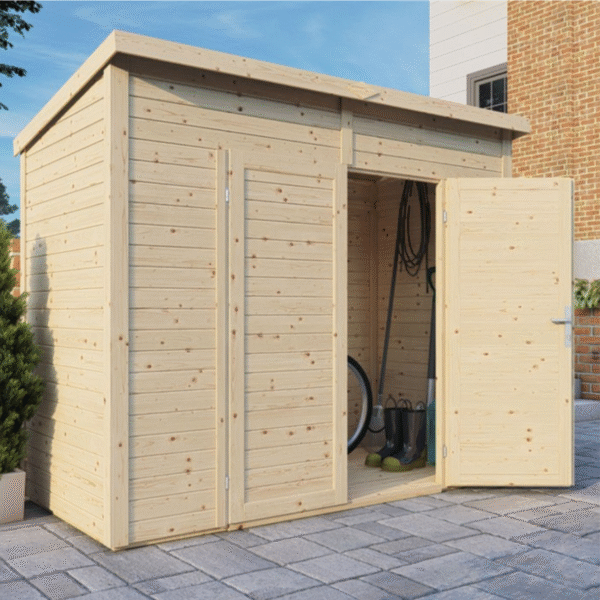 Produit Neuf - Abri de jardin bois Midway – 244 x 121 cm – Image 2