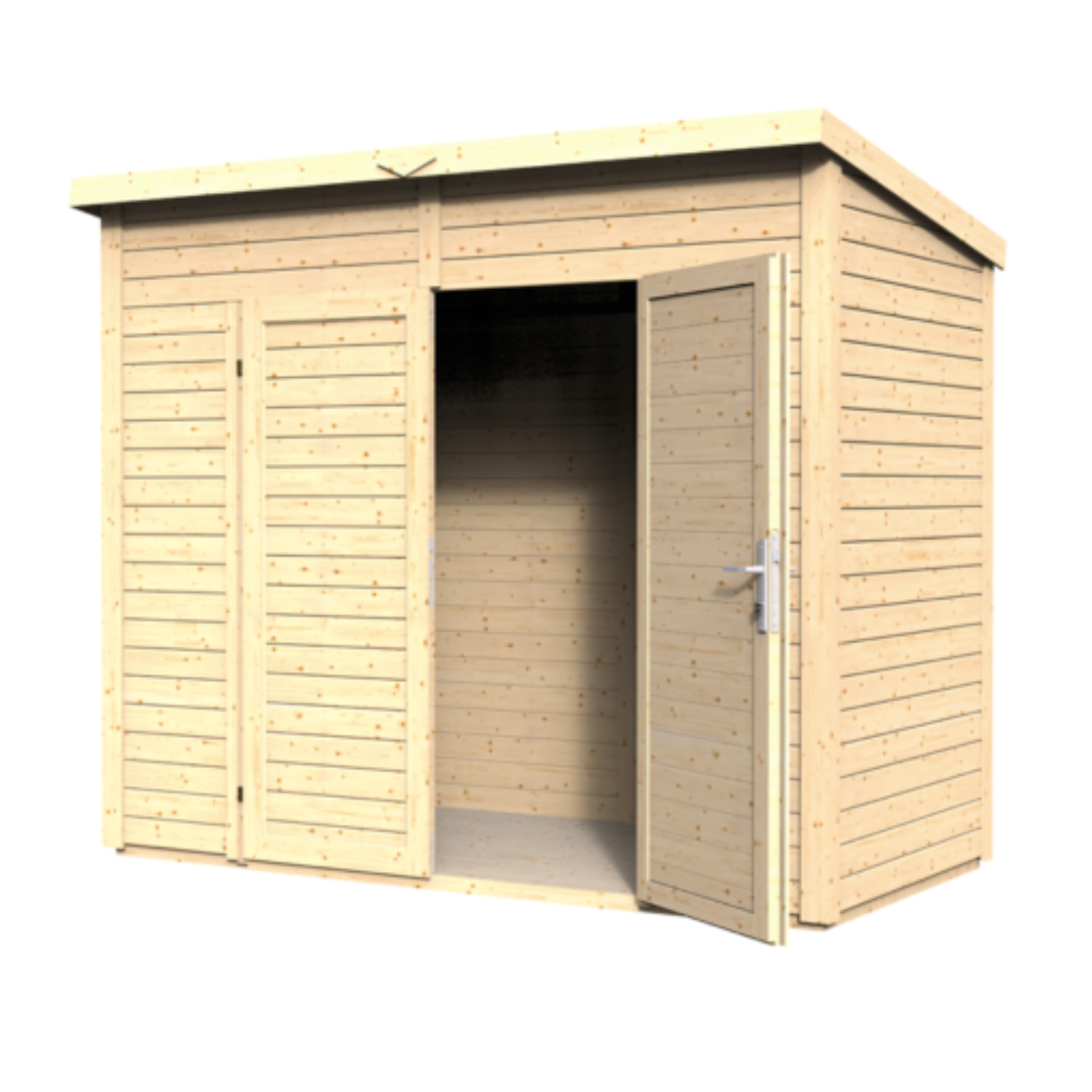 Produit Neuf – Abri de jardin bois Midway – 244 x 121 cm