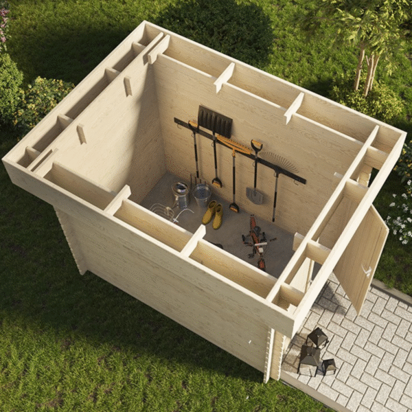Offre Spéciale - Abri Jardin Bois ROVETO – 4.7 m2 – Finition Premium – Produit Neuf – DESTOCKAGE – Image 3