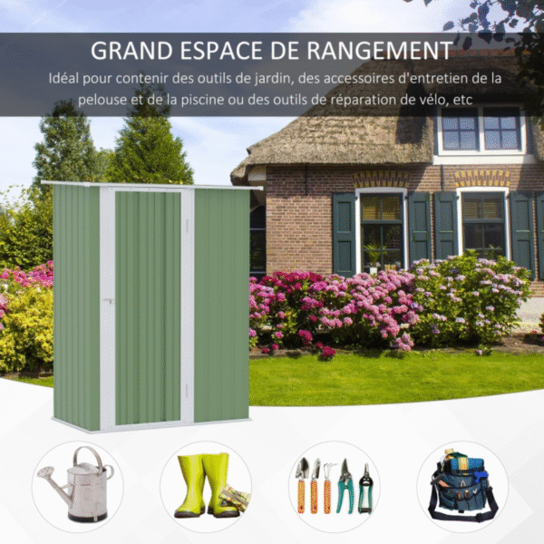 Produit Neuf - Abri de Jardin 1,2 m² – Cabanon Compact avec Porte Verrouillable – Image 3