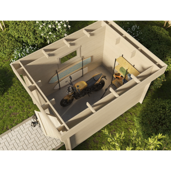 Offre Spéciale - Abri Jardin Bois ROVETO – 4.7 m2 – Finition Premium – Produit Neuf – DESTOCKAGE – Image 6