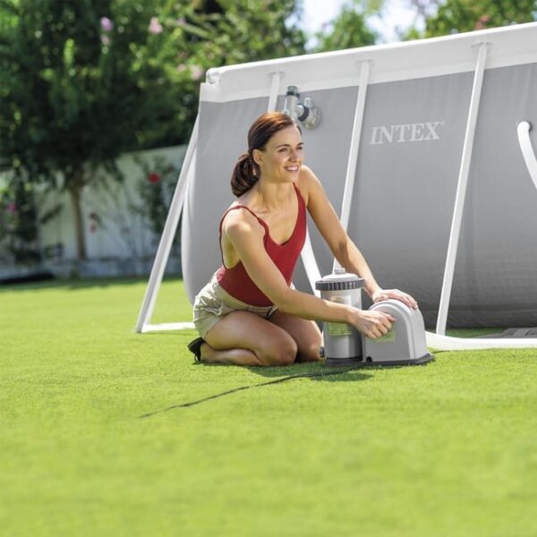 Piscine Tubulaire prism frame ovale 4,00 x 2,00 x 1,00 m – Image 9
