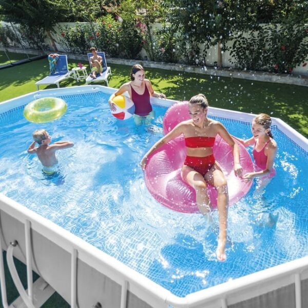 Piscine Tubulaire prism frame ovale 4,00 x 2,00 x 1,00 m – Image 6