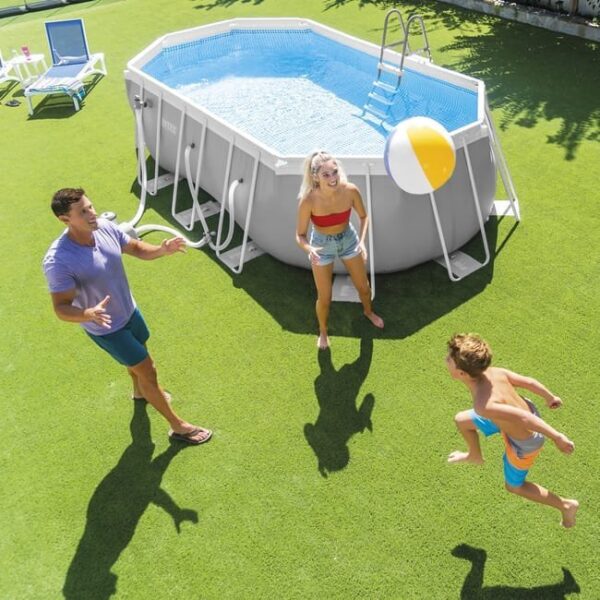 Piscine Tubulaire prism frame ovale 4,00 x 2,00 x 1,00 m – Image 5