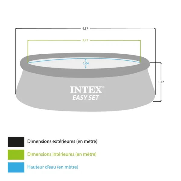 Piscine Tubulaire INTEX Easy Set Diam.4.57m x H.1.22m – Image 7